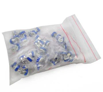 65pcs ट्रिमिंग Potentiometer शीर्ष समायोजन 100ohm-1Mohm परिवर्तनीय प्रतिरोधी मिश्रित किट